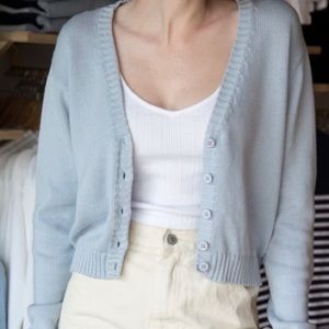 Blue cardigan